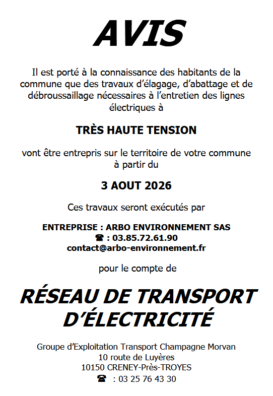 travaux